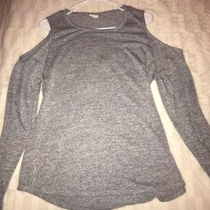 Cold shoulder sweater